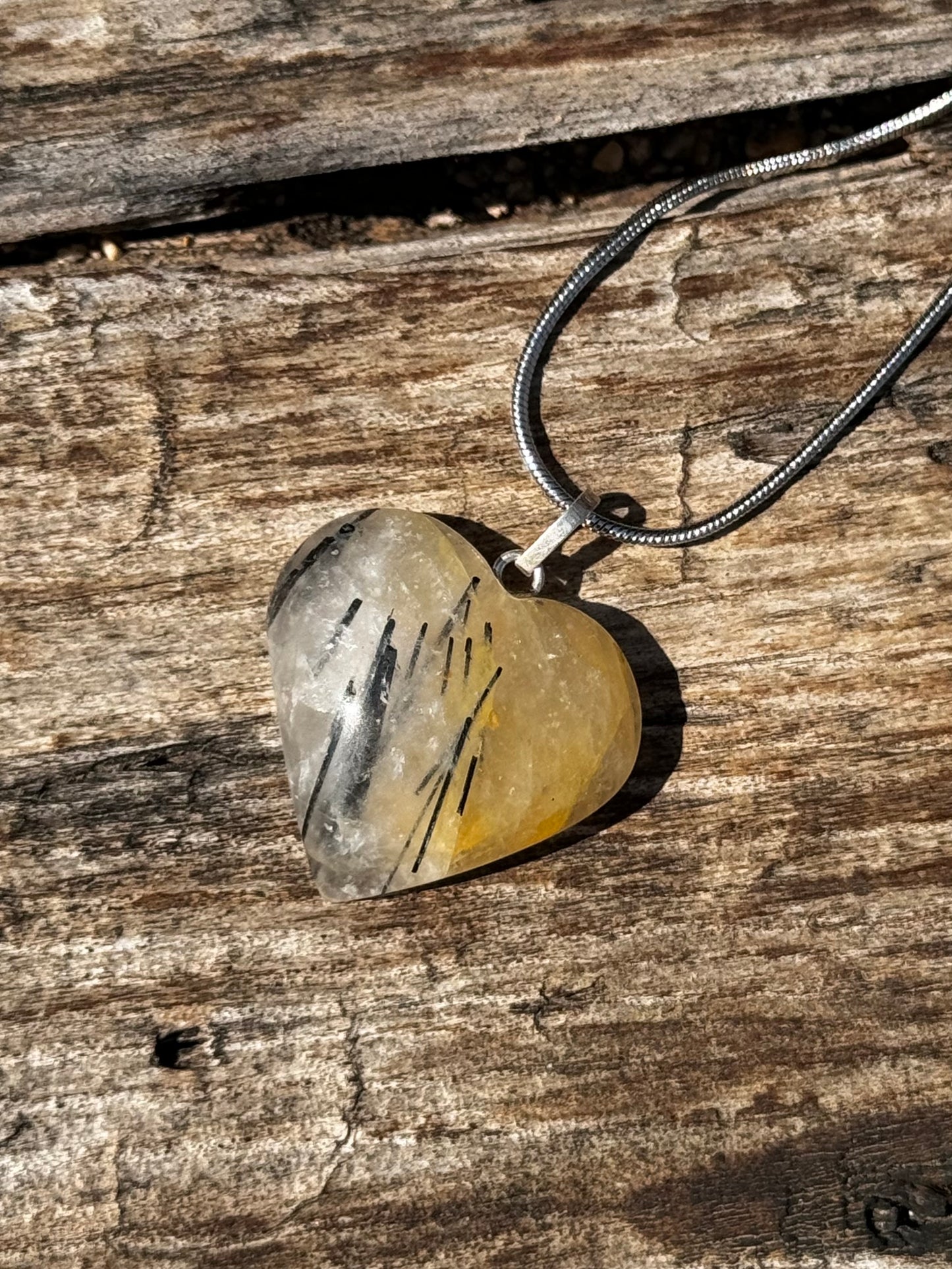 Cuarzo Healing Corazon Turmalinado