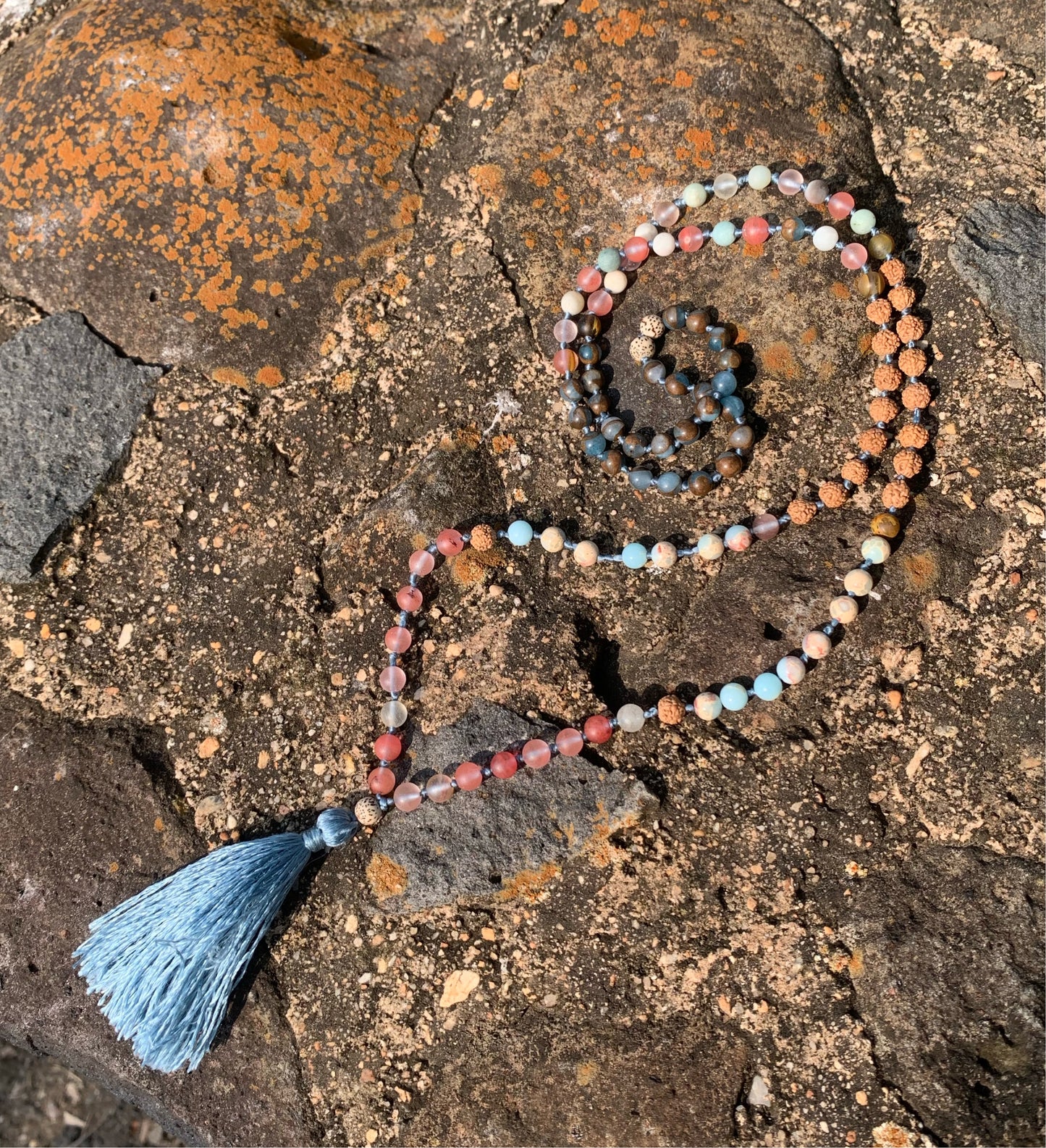 Japa Mala Pink Sky