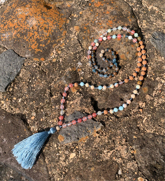 Japa Mala Pink Sky